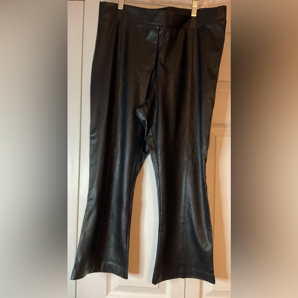 Commando Black Pleather Vegan‎ Leather Pants XL
